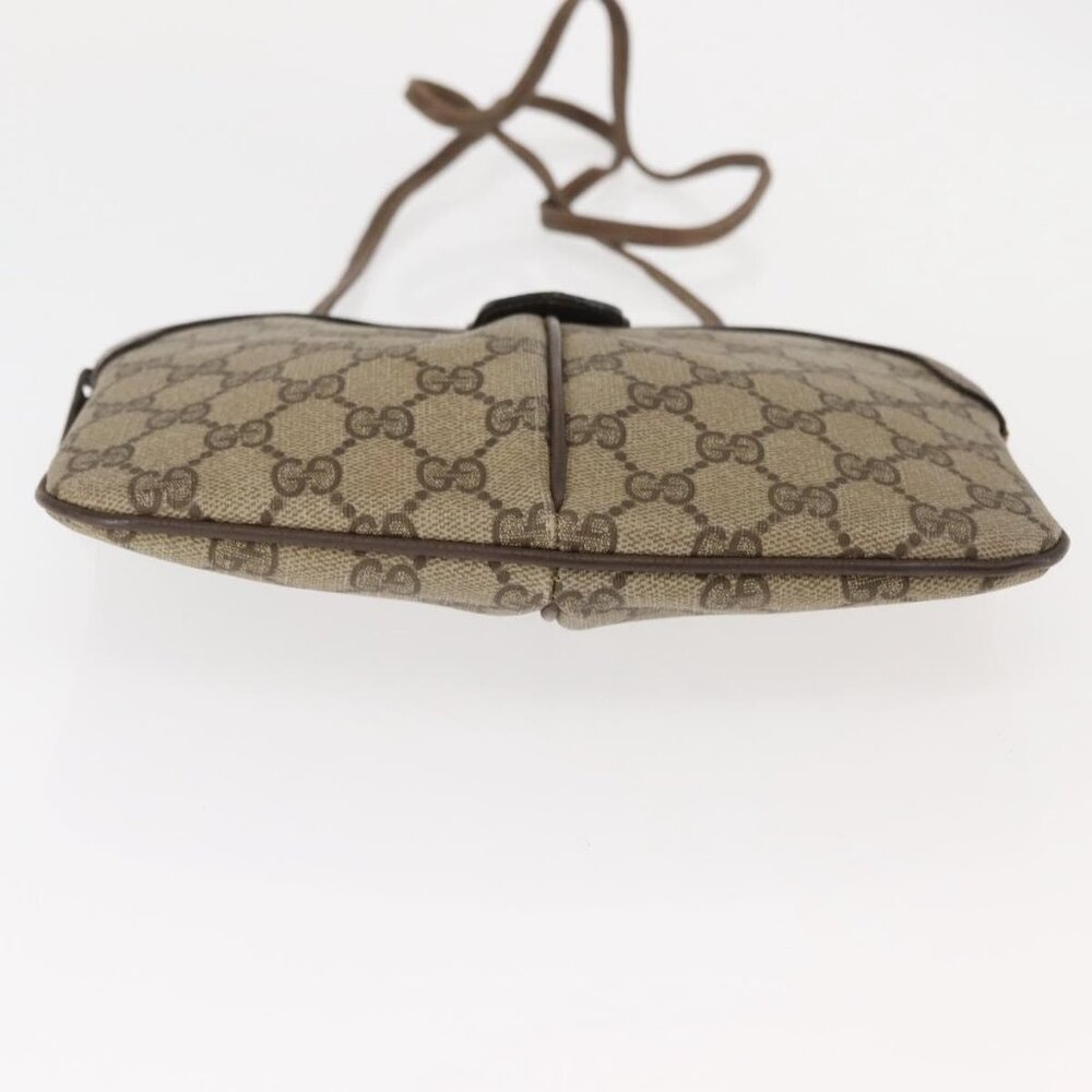 Authentic GUCCI GG Supreme Web Sherry Line Bag PVC Beige Gold 904 02 047 - Picture 16 of 16